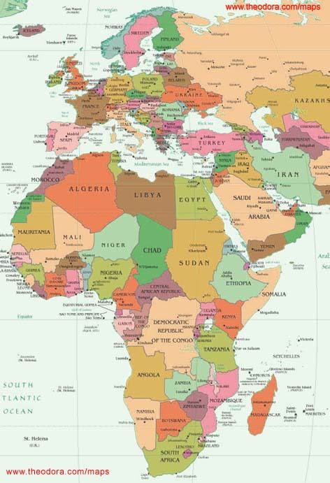 Map Of Europe Africa And Middle East