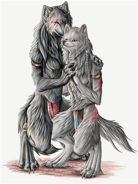 Wolf Couple by Lyanti on DeviantArt