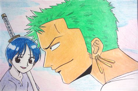 Zoro and Kuina by swimli888 on DeviantArt