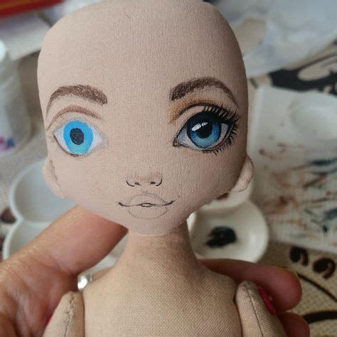 Doll Face Paint - craftIdea.org | Art dolls cloth, Soft sculpture dolls, Doll painting