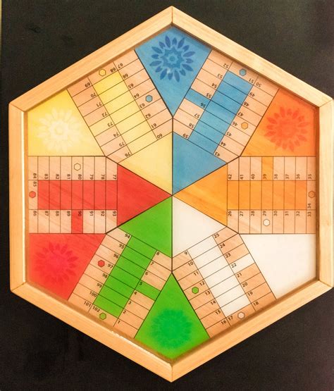 Parcheesi Board for 6 Players ORIGINAL CLASSIC BOARD. Hand | Etsy