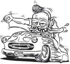 Rat Fink Style Art | Rat Fink, Tiki, Car and Monster Art ** COOL!!! | Car drawings, Monster art, Art