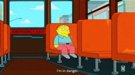 Im In Danger Ralph GIF - ImInDanger Ralph Simpsons - Discover & Share GIFs