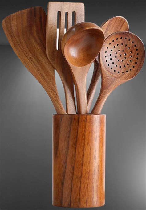 ARIJA INDIA Factory-Made Wooden Ladle Stand Set, For Kitchen at Rs 250 ...