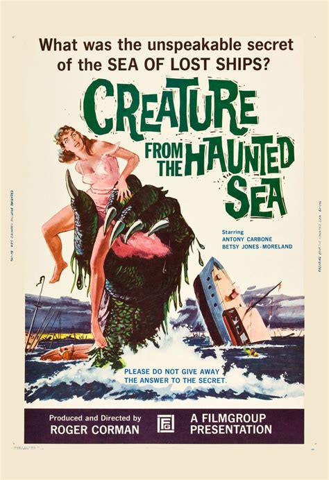 Horror: * Creature from the Haunted Sea * Roger Corman Movie Poster ...