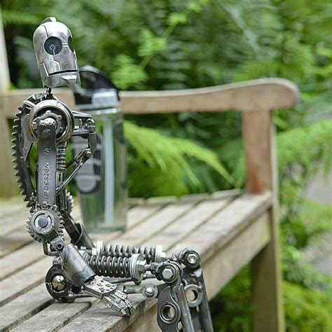 Deep in thought by esuderow | Scrap metal art, Metal sculpture artists, Metal sculpture