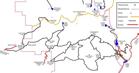 Lone Peak Wilderness Area Map