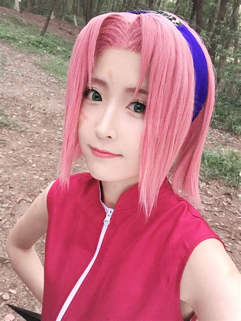 Sakura Haruno Cosplay, Sakura And Sasuke, Cosplay Anime, Naruto Cosplay ...