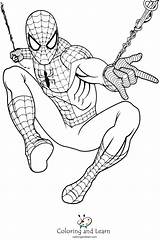 Spiderman Coloring Pages FREE 2025  And Learn sketch template