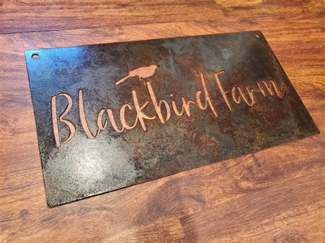 Custom metal rustic business sign with your logo | SJP Metal Works,...