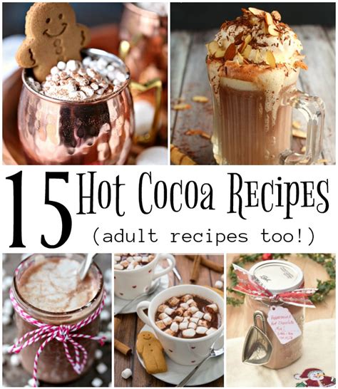 15 Hot Cocoa Recipes - Flavored and Adult Spiked Versions