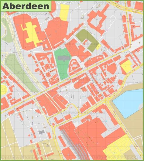 Aberdeen city center map Aberdeen, Maps, Center, City, Blue Prints, Cities, Map, Cards