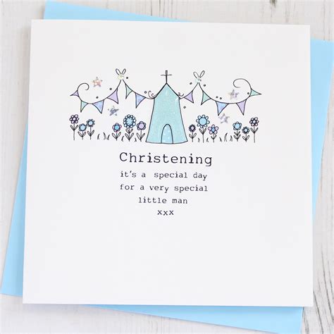 Boys Christening Card - The Market Co