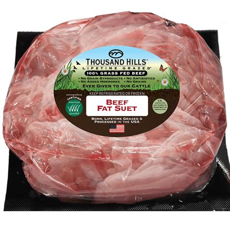 Beef Fat Suet – Case – Thousand Hills Lifetime Grazed