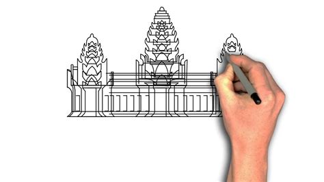 Angkor Wat Sketch at PaintingValley.com | Explore collection of Angkor ...