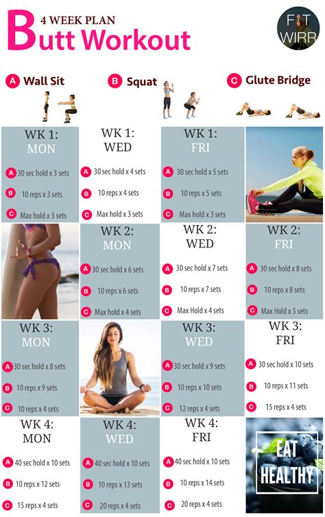 4-Week Butt Workout Plan for Women