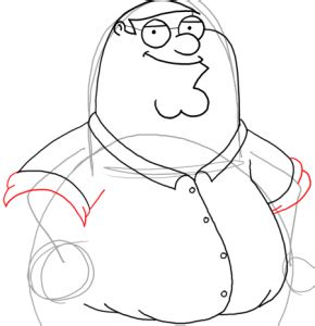 Step 20 How to Draw Peter Griffin from Family Guy : Step by Step ...