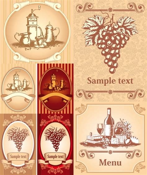 Vector wine bottle label free vector download (9,918 Free vector) for commercial use. format: ai ...