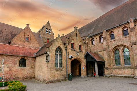 Medieval architecture of Bruges old town, Belgium Stock Photo | Adobe Stock