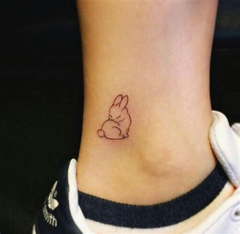 Small rabbit tattoo🐇 uploaded by Gabija Jur on We Heart It Animal Tattoos For Women, Small ...
