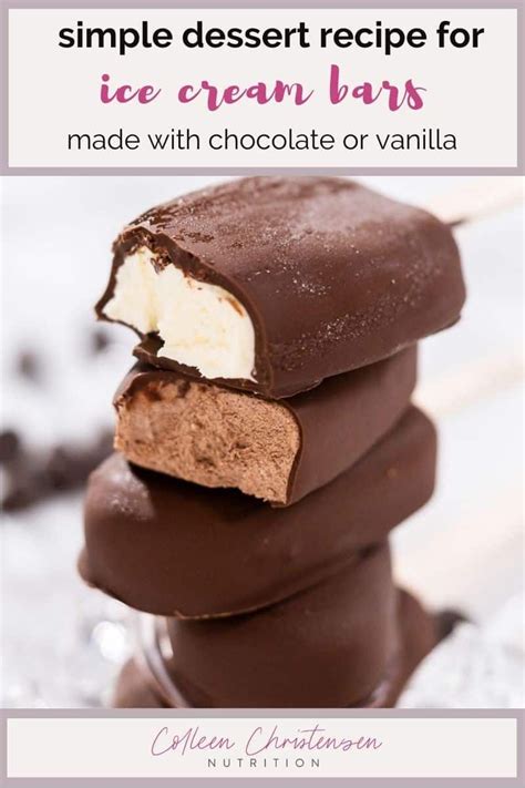 Chocolate ice cream bars – Artofit