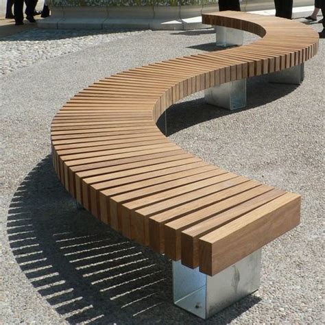 Curved Outdoor Bench - Foter | Curved outdoor benches, Outdoor bench ...