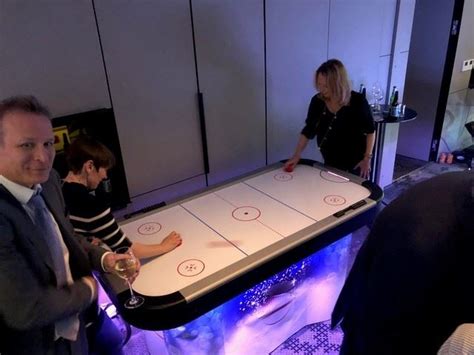 Air hockey table - LED Glow Air hockey table hire