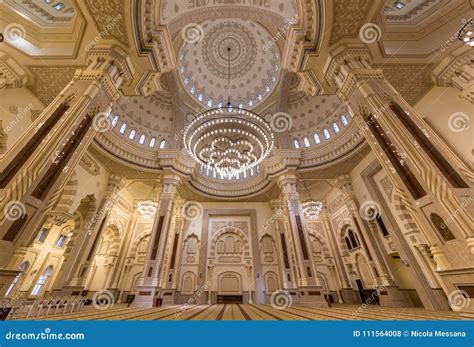 Al Noor Mosque in Sharjah, UAE Editorial Stock Photo - Image of ...