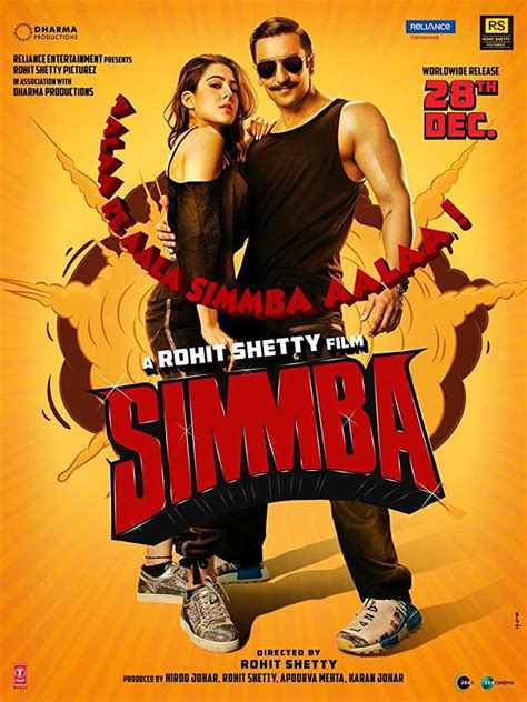 Simmba (2018) Hindi 720p NEW PreDvDRip x264 AAC [1.1GB] Full Bollywood Movie