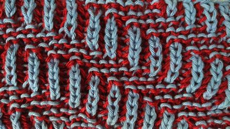 Diagonal, two-color brioche stitch knitting pattern + free chart | Brioche knitting patterns ...