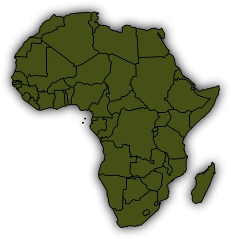 Download Africa Continent Outline Map | Wallpapers.com