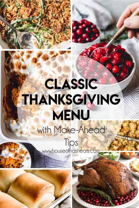 Thanksgiving Menu (with Make-Ahead Tips!) - House of Nash Eats