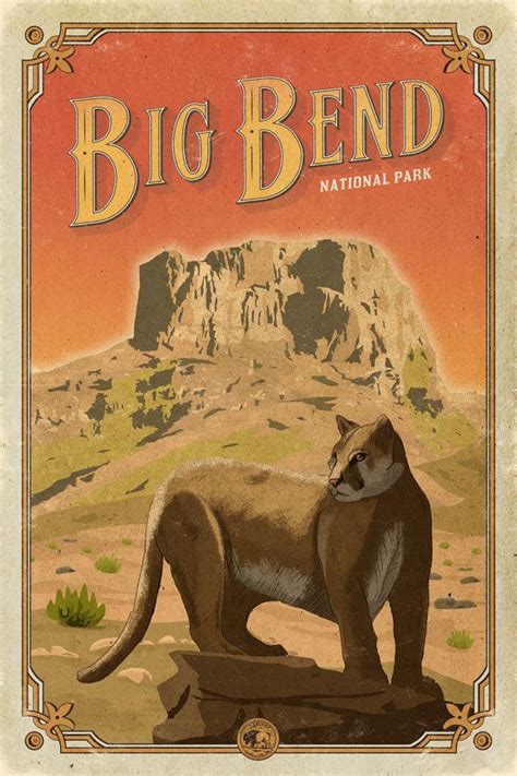 Big Bend National Park Poster National Parks Usa, National Park Posters, Parc National, Retro ...