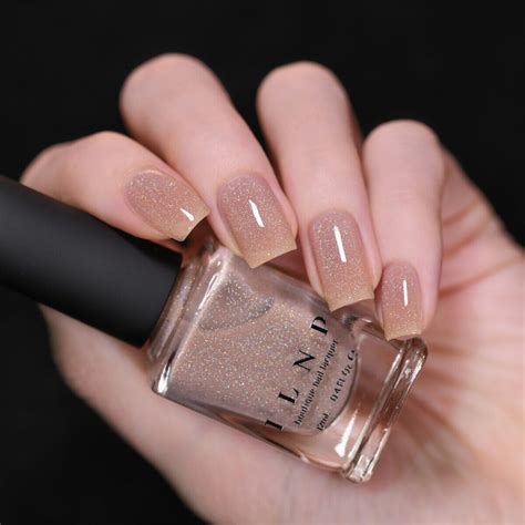 Toasted - Soft Beige Holographic Jelly Nail Polish by ILNP