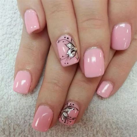 7+ Pink Flower Nail Art Designs - Lomejor Demaro Life