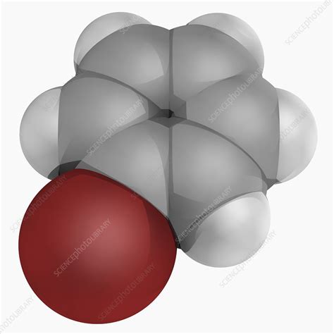 Bromobenzene molecule - Stock Image - F004/6896 - Science Photo Library