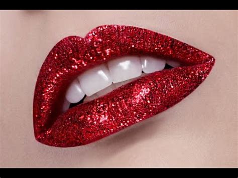 Red Glitter Lipstick
