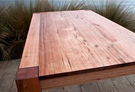 Exposed chunky leg Messmate dining table with highly figured wood. | Custom furniture, Dining ...