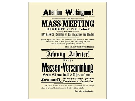 Haymarket Affair 3 Posters 1886 8x10 Facsimiles Anarchism - Etsy Canada