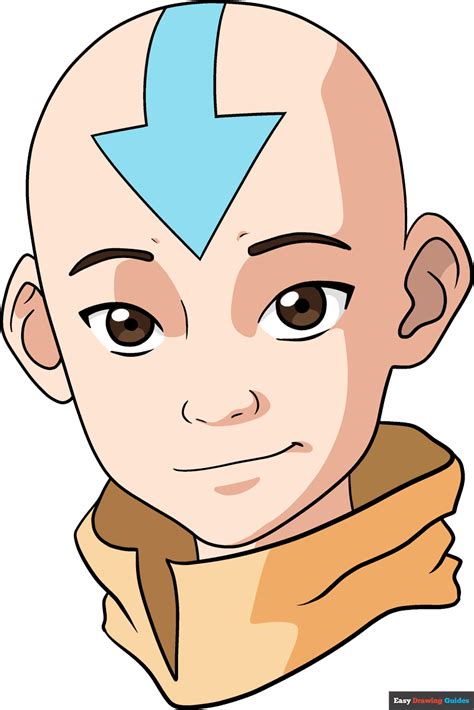 How to Draw Aang from Avatar: The Last Airbender - Really Easy Drawing Tutorial