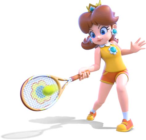 Daisy finally got new HD artwork in Mario Tennis, and it looks great ...