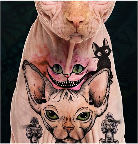 Black Metal Cat Tattoo