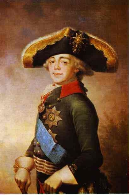 Portrait Of Paul I Emperor Of Russia 1796 Painting | Vladimir Borovikovsky Oil Paintings