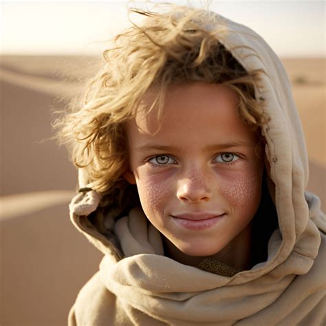 Free image: Portrait of a boy in the Sahara desert - Premium Free AI Generated stock photos ...