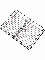 Notebook Coloring Pages sketch template