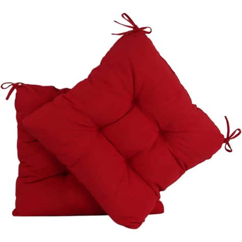 Cubilan 20 in. x 20 in. Square Outdoor Seat Cushion Tufted Patio ...
