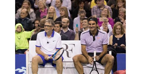 Roger Federer welcomes Bill Gates, Savannah Guthrie, and Jack Sock in ...