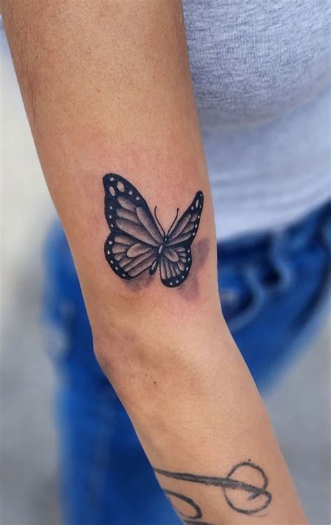 30 Cute Butterfly Tattoos : 3D Butterfly on Arm I Take You | Wedding Readings | Wedding Ideas ...