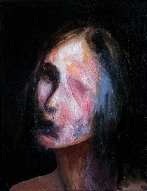 Portraits 2019 on Behance | Abstract portrait painting, Portrait painting, Scary paintings