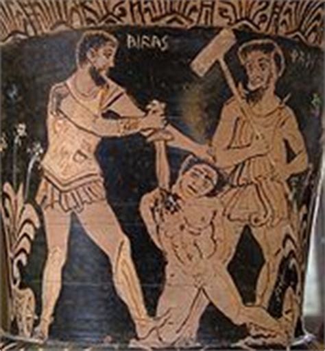 Achilles killing a Trojan prisoner in front of Charun - Greek Mythology ...